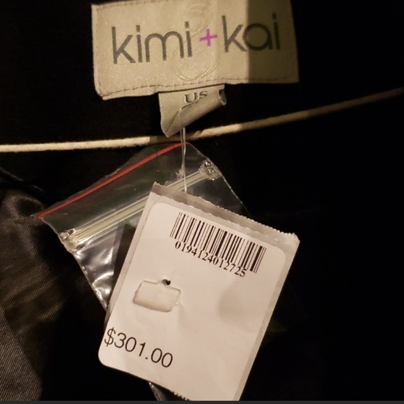 Kimi & Kai black wool walking coat, maternity Sz Med NWT - Picture 3 of 8